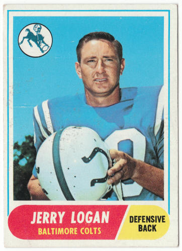 1968 Topps Football #47 Jerry Logan