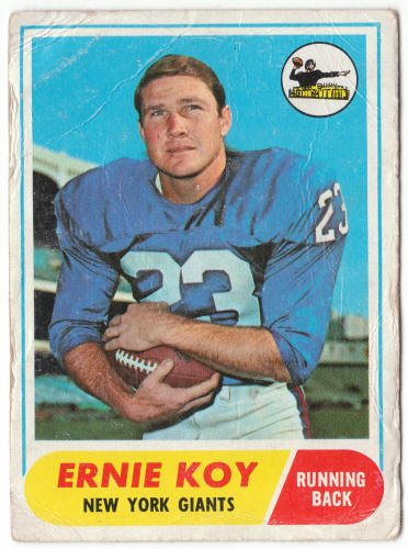 1968 Topps Football #5 Ernie Koy Rookie Card