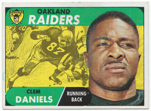 1968 Topps Football #90 Clem Daniels