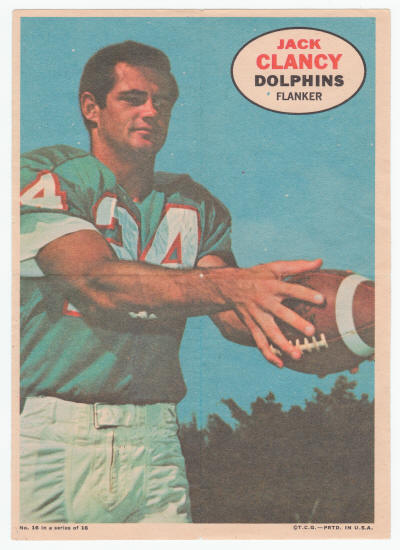 1968 Topps Jack Clancy Insert Poster #16