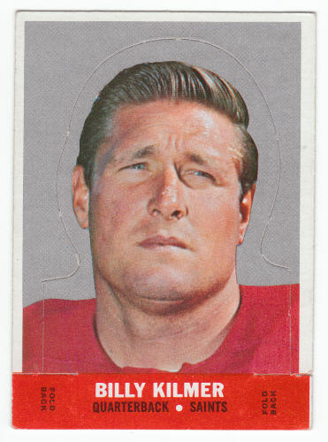 1968 Topps Billy Kilmer Insert Stand-Up #12