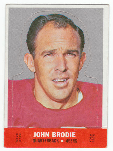 1968 Topps John Brodie Insert Stand-Up #2