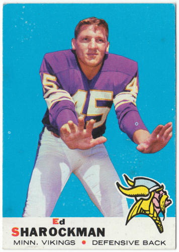 1969 Topps Football #104 Ed Sharockman