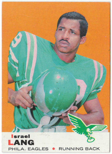 1969 Topps Football #107 Israel Lang Rookie Card