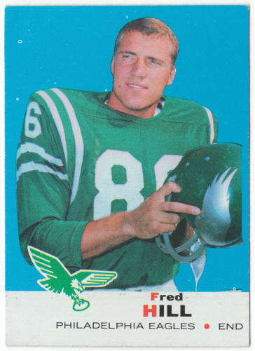 1969 Topps Football #130 Fred Hill Rookie Card