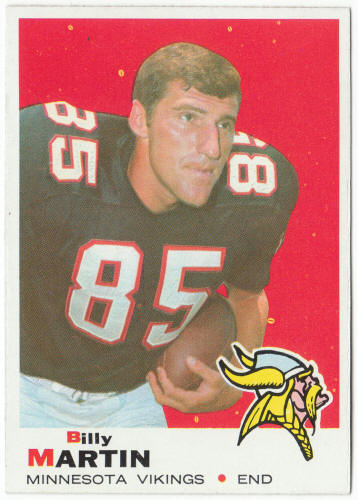 1969 Topps Football #148 Billy Martin