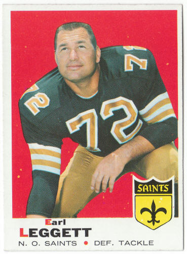 1969 Topps Football #196 Earl Leggett