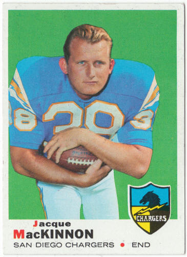 1969 Topps Football #202 Jacque MacKinnon