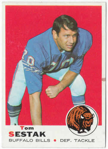 1969 Topps Football #211 Tom Sestak