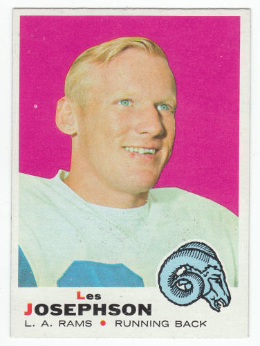 1969 Topps Football #216 Les Josephson