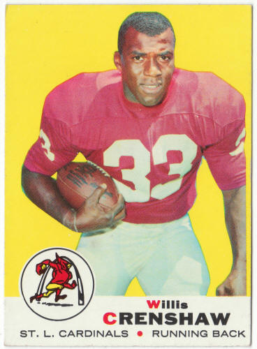 1969 Topps Football #21 Willis Crenshaw