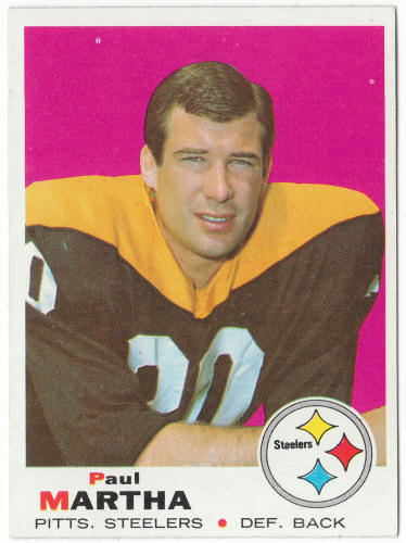 1969 Topps Football #224 Paul Martha