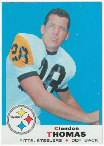 1969 Topps Football #42 Clendon Thomas