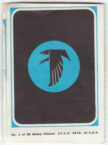 1969 Topps Atlanta Falcons 4-in-1 Mini-Card Album #1