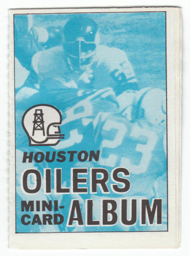 1969 Topps Houston Oilers 4-in-1 Mini-Card Album #21