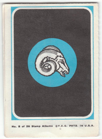 1969 Topps Los Angeles Rams 4-in-1 Mini-Card Album #8