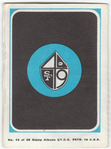 1969 Topps San Francisco 49ers 4-in-1 Mini-Card Album 15