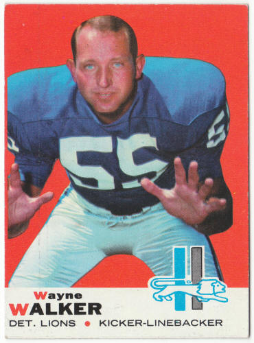1969 Topps Football #54 Wayne Walker