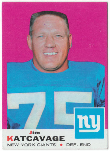 1969 Topps Football #84 Jim Katcavage