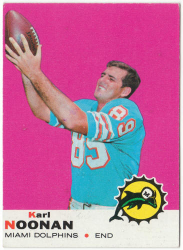 1969 Topps Football #90 Karl Noonan Rookie Card