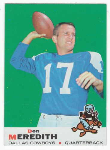 1969 Topps Football #75 Don Meredith Card Front