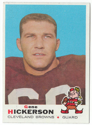 1969 Topps #209 Gene Hickerson front
