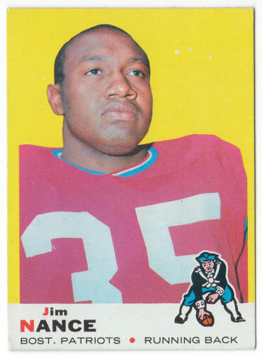 1969 Topps Football #70 Jim Nance front