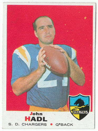 1969 Topps #171 John Hadl front