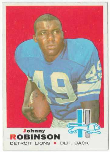 1969 Topps #145 Johnnie Robinson Rookie Card front