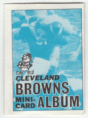 1969 Topps Cleveland Browns 4-in-1 Mini-Card Album #4