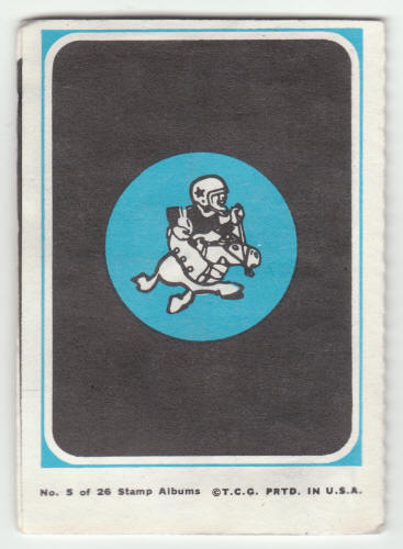 1969 Topps Dallas Cowboys 4-in-1 Mini-Card Album #5 Complete