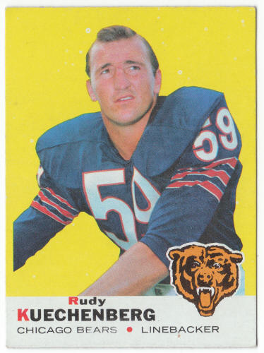 1969 Topps #117 Rudy Kuechenberg rookie card front