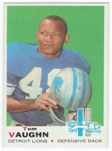 1969 Topps Tom Vaughn #214 Rookie Card front