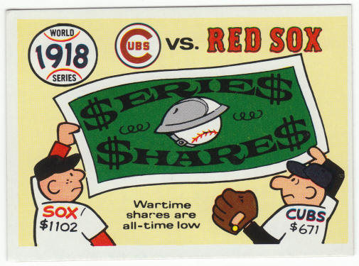 1970 Fleer #15 1918 World Series front