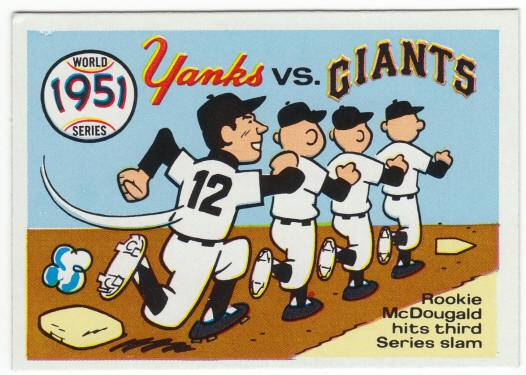 1970 Fleer 1951 World Series Card #48 front