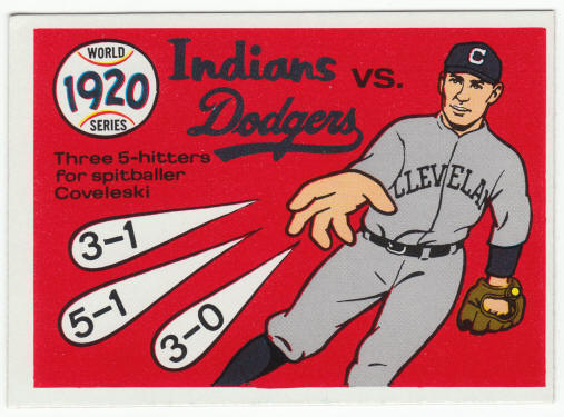 1970 Fleer #17 1920 World Series front