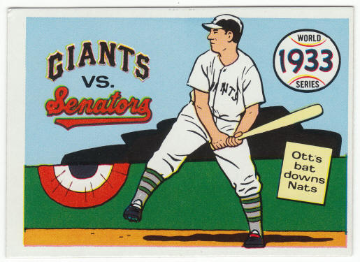 1970 Fleer #30 1933 World Series front