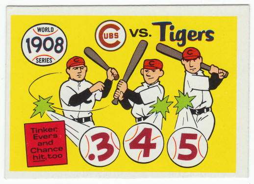 1908 World Series Card #5 Tinker Evers Chance