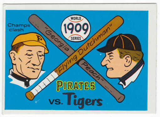 1909 World Series Card #6 Ty Cobb Honus Wagner