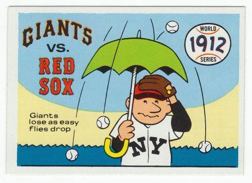 1912 World Series Card #9 New York Giants Lose