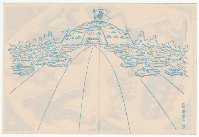 1970 Harlem Globetrotters CBS-TV Cartoon General Mills Cereal Premium back