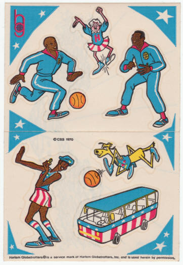 1970 Harlem Globetrotters CBS-TV Cartoon General Mills Cereal Premium front
