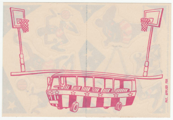 1970 Harlem Globetrotters CBS-TV Cartoon General Mills Cereal Premium back