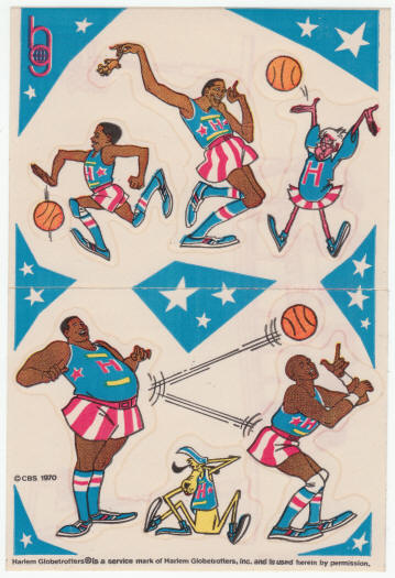 1970 Harlem Globetrotters CBS-TV Cartoon General Mills Cereal Premium front