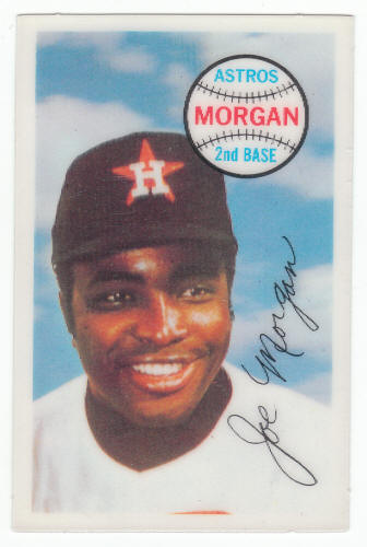 1970 Kelloggs 3D Baseball Joe Morgan #72