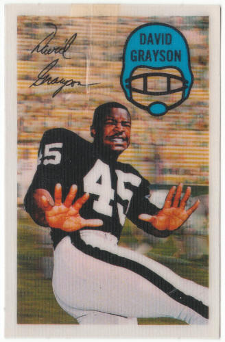 1970 Kelloggs Football #36 David Grayson