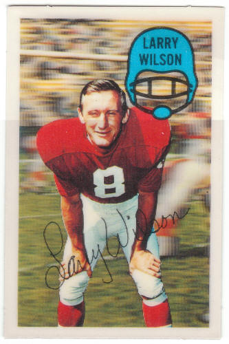 1970 Kelloggs Football Larry Wilson #14 front