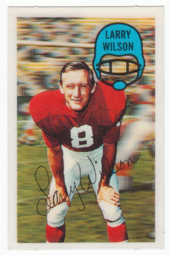 1970 Kelloggs Football Larry Wilson #14 front