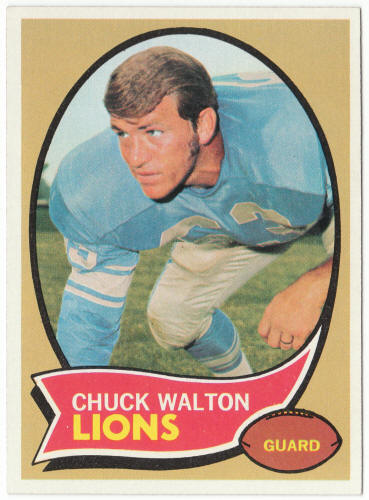 1970 Topps Football #121 Chuck Walton Rookie Card