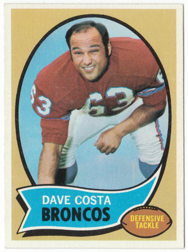 1970 Topps Football #122 Dave Costa